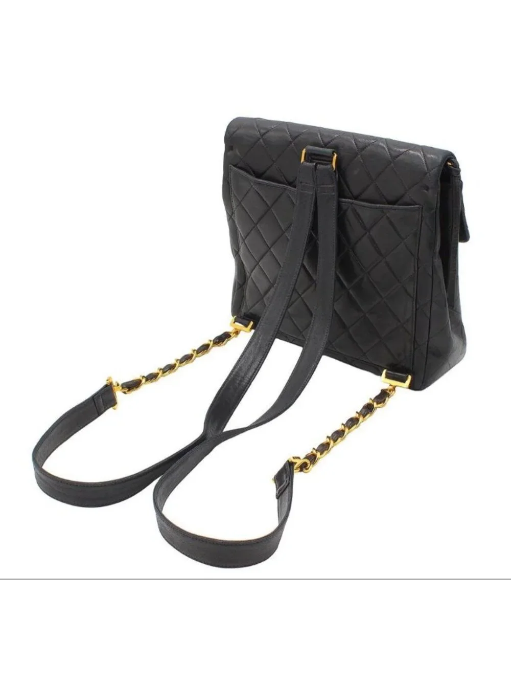 Chanel Quilted Leather Backpack